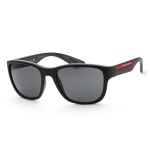 Kính Mát Prada Men Linea Rossa Sunglasses PS01US-DG05S0-55 Màu Đen Xám