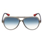 Kính Mát Unisex Rayban Scuderia Ferrari Clear Gradient Blue Aviator Sunglasses RB4125M F6453F 57 Màu Xanh Xám