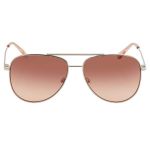 Kính Mát Unisex Calvin Klein Brown Gradient Pilot Sunglasses CK19133S 780 57 Màu Nâu