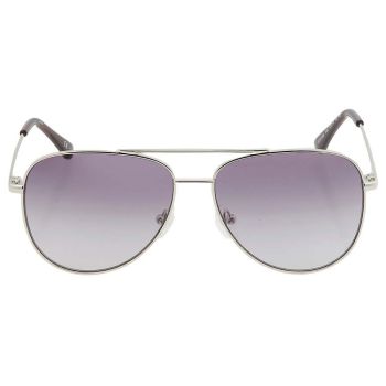 Kính Mát Unisex Calvin Klein Grey Gradient Pilot Sunglasses CK19133S 046 57 Màu Xám Bạc