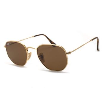 Kính Mát Ray-Ban Hexagonal Sunglasses RB3548N 001/57 51 Màu Nâu Vàng