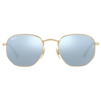 Kính Mát Rayban Hexagonal RB3548N 001/30 51 Gọng Kim Loại Màu Xám Xanh