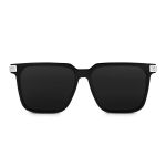 Kính Mát Louis Vuitton LV Rise Square Sunglasses Z1667W Màu Đen Bạc