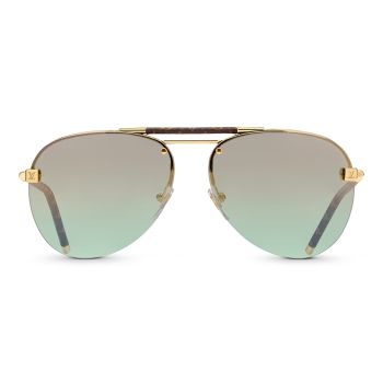 Kính Mát Louis Vuitton LV Clockwise Canvas Sunglasses Z1108E Màu Nâu