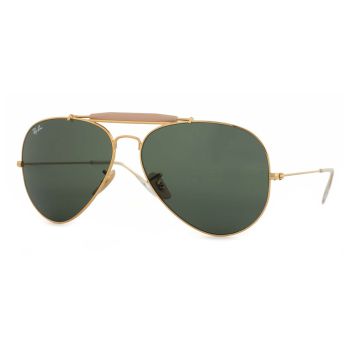 Kính Mát Rayban Outdoorsman II Green Classic G-15 Aviator RB3029 L2112 Màu Xanh Vàng
