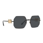 Kính Mát Nữ Versace Women's Black Sunglasses VE2248-126187 Màu Xám Đen