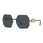 Kính Mát Nữ Versace Women's Black Sunglasses VE2248-126187 Màu Xám Đen