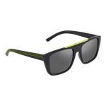 Kính Mát Nam Michael Kors MK Byron Gunmetal Mirrored Rectangular Men's Sunglasses MK2159 37056G 55 Màu Đen