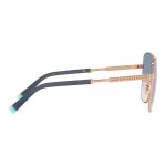 Kính Mát Nữ Tiffany & Co.Light Brown Gradient Blue Square Ladies Sunglasses TF3084 610516 59 Màu Xanh-Nâu