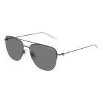 Kính Mát Nam Montblanc Grey Pilot Men's Sunglasses MB0096S 001 56 Màu Xám