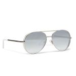 Kính Mát Nữ Guess Aviator Sunglasses GU7607 Màu Bạc