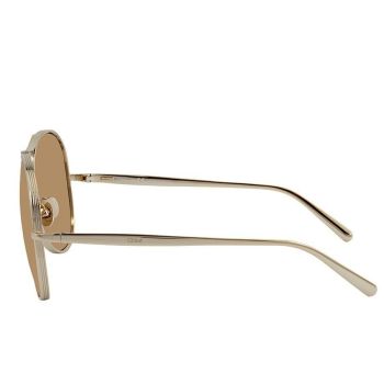 Kính Mát Chloé Gold & Brown Sunglasses CE127S 743 Màu Nâu