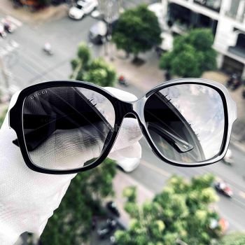 Kính Mát Nữ Gucci Black Grey Gradient Sunglasses GG0765SA 001 Màu Xám Đen
