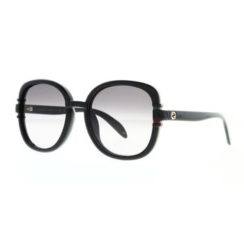Kính Mát Nữ Gucci Grey Gradient Square Ladies Sunglasses GG1068SA 001 57 Màu Đen Xám