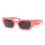 Kính Mát Nữ Miu Miu Glimpse Rectangle Frame Sunglasses Màu Hồng