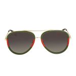 Kính Mát Gucci Grey Gradient Sunglasses GG0062S 003 57 Màu Xám