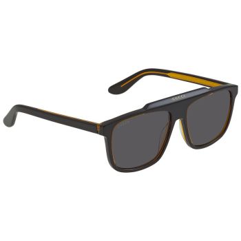 Kính Mát Nam Gucci Grey Square Men's Sunglasses GG1039S 001 58 Màu Xám Đen