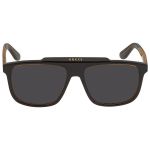 Kính Mát Nam Gucci Grey Square Men's Sunglasses GG1039S 001 58 Màu Xám Đen