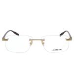 Kính Mắt Cận Nam Montblanc Eyeglasses MB0088O 003 Màu Havana - Vàng