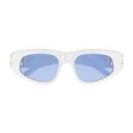 Kính Mát Balenciaga BB0095S 004 Sunglasses Màu Trắng