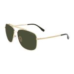 Kính Mát Nam Lacoste Green Aviator Men Sunglasses L188S 714 59 Màu Xanh Vàng