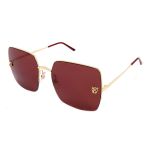 Kính Mát Cartier Red Square Ladies Sunglasses CT0121SA 003 Màu Đỏ