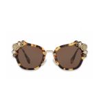 Kính Mát Miu Miu Sunglasses SMU03S Màu Nâu