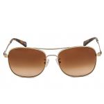 Kính Mát Coach Women Fashion Shiny Light Gold Sunglasses HC7127-900574-56 Màu Nâu