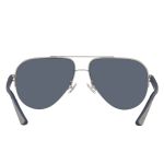 Kính Mát Coach Men Fashion Matte Silver Sunglasses HC7121-938287-58 Màu Xanh