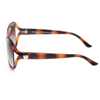 Kính Mát Salvatore Ferragamo Women Fashion 61mm Tortoise Sunglasses SF770SA-214 Phối Màu