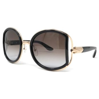 Kính Mát Salvatore Ferragamo Women Fashion Black and Rose Gold Sunglasses 52mm SF719S-001 Màu Vàng Đen
