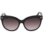 Kính Mát Salvatore Ferragamo Brown Gradient Cat Eye Sunglasses Black SF675S 001 55 Màu Nâu Đen
