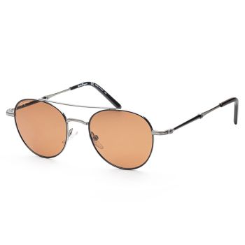Kính Mát Salvatore Ferragamo Men Fashion 51mm Dark Gunmetal Havana Sunglasses SF224S-021 Màu Nâu Xám