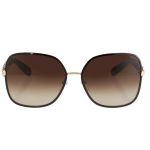 Kính Mát Salvatore Ferragamo Gray Gradient Rectangular Ladies Sunglasses SF150S 16733 59 Màu Nâu Vàng
