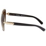 Kính Mát Salvatore Ferragamo Gray Gradient Rectangular Ladies Sunglasses SF150S 16733 59 Màu Nâu Vàng