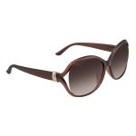 Kính Mát Salvatore Ferragamo Brown Gradient Oval Sunglasses SF770SA 213 61 Màu Nâu Gradient