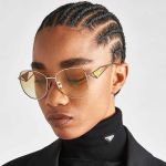 Kính Mát Prada Symbole Sunglasses SPR57Y_E1BC_FE01R_C_057 Màu Vàng