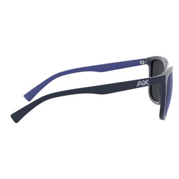 Kính Mát Armani Exchange Mirrored Blue Square Men's Sunglasses AX4093SF 829555 56 Màu Xanh Blue