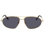 Kính Mát Tom Ford Grey Aviator Sunglasses FT0771 30A 61 Màu Xám