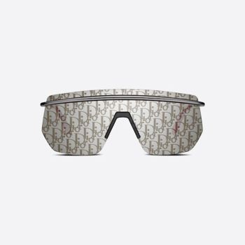 Kính Mát Dior Motion M1I Gray Mask Sunglasses Siliver Mirrored Màu Xám
