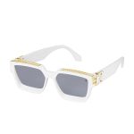 Kính Mát Louis Vuitton LV 1.1 Millionaires Sunglasses Z1166W Màu Trắng Vàng