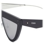 Kính Mát Fendi Flat Top Sunglasses Mắt Mèo FF 0371/S 53/14 Màu Đen