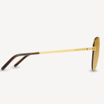 Kính Mát Louis Vuitton LV Clockwise Sunglasses Gold Monogram Z1020W Màu Vàng Gold