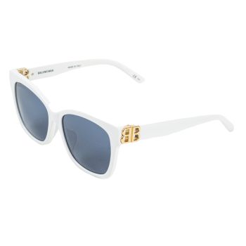 Kính Mát Nữ Balenciaga BB0102SA 004 Màu Xanh Trắng