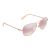 Kính Mát Guess Rose Gold Mirror Aviator Ladies Sunglasses GM0626 Y60 59 Màu Vàng Hồng