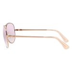 Kính Mát Guess Rose Gold Mirror Aviator Ladies Sunglasses GM0626 Y60 59 Màu Vàng Hồng