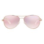 Kính Mát Guess Rose Gold Mirror Aviator Ladies Sunglasses GM0626 Y60 59 Màu Vàng Hồng