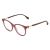 Kính Mắt Cận Fendi Demo Oval Ladies Eyeglasses FF 0393 00T7 52/17 Màu Nâu Mận