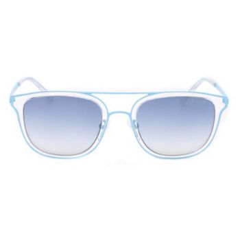 Kính Mát Guess Ladies Blue Square Sunglasses GU698190W54 Màu Xanh Blue