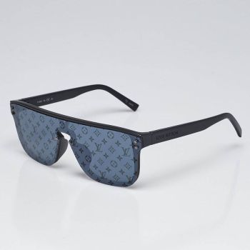 Kính Mát Louis Vuitton LV Black Plastic Square Frame Waimea Sunglasses Z1082E Màu Đen